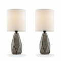 Cling 16.5 in. Manila Petite Table Lamp, 2PK CL2629585